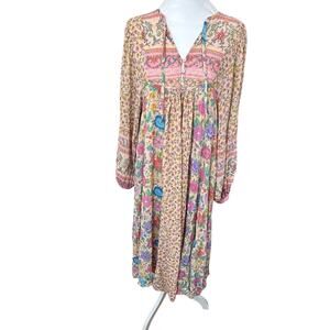 Spell and the Gypsy Mossy Boho Gown Small Fairycore Boho Festival Sustainable
